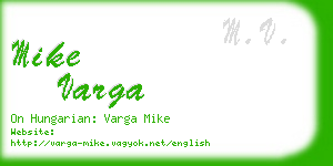 mike varga business card
